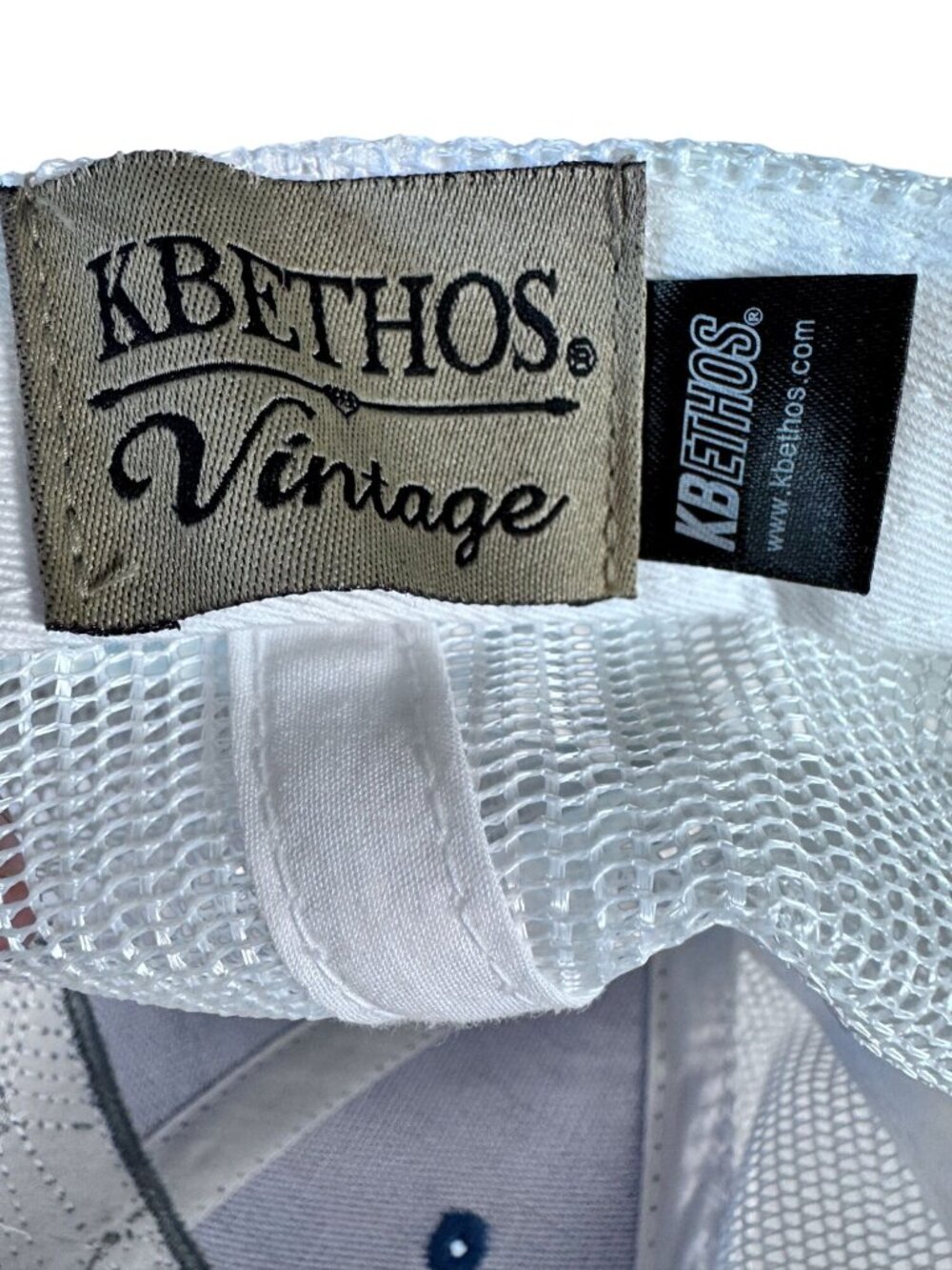 Kbethos Vintage Blue Trucker Hat Embroidered Sunset Mountain Patch Adjustable - Picture 9 of 10